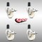 Service Caster 3 Inch 316SS Nylon Wheel Swivel 1-1/2 Inch Expanding Stem Caster Set Lock Brake SCC-SS316TTLEX20S314-NYS-112-4 - alternate 2